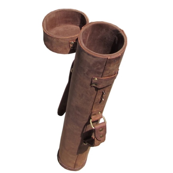 Leilamos Bags Leilamo Leather Art Case Carrying Tube Architects Bag